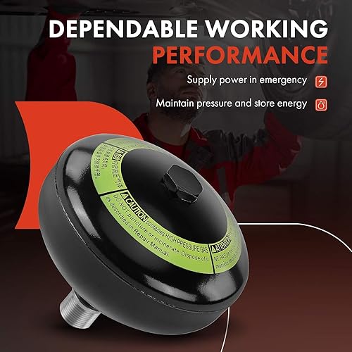 Miniatura 2 de A-Premium Acumulador de suspensión trasera compatible con Toyota Land Cruiser y Lexus LX570, 2008-2021, lado del conductor y del pasajero, repuesto