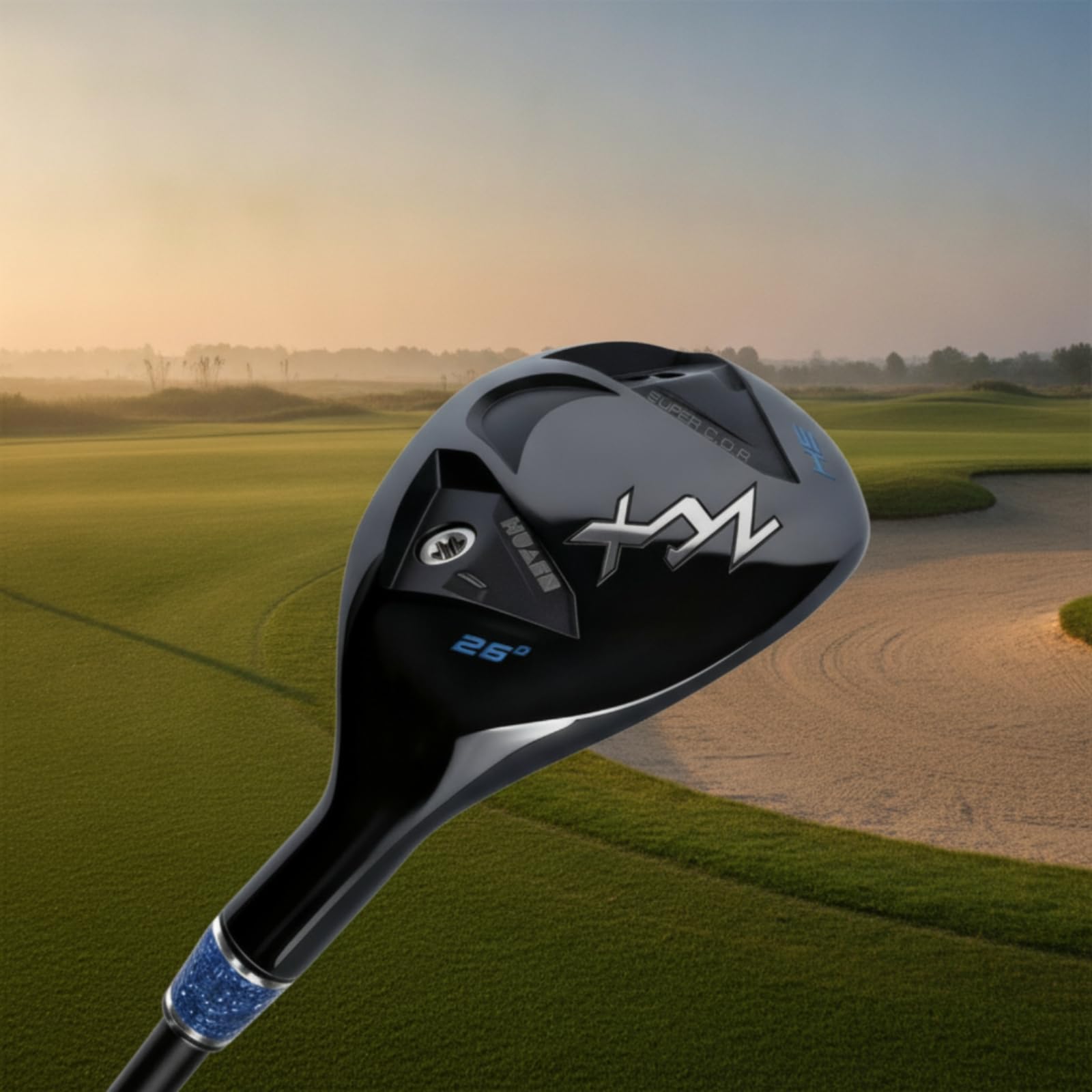 TISHITA Híbrido de Golf Palos Hierro Madera Cuerpo con Cavidad Posterior y Pesos Visibles Varilla de Carbono y Empuñadura de Goma Construcción de Acero