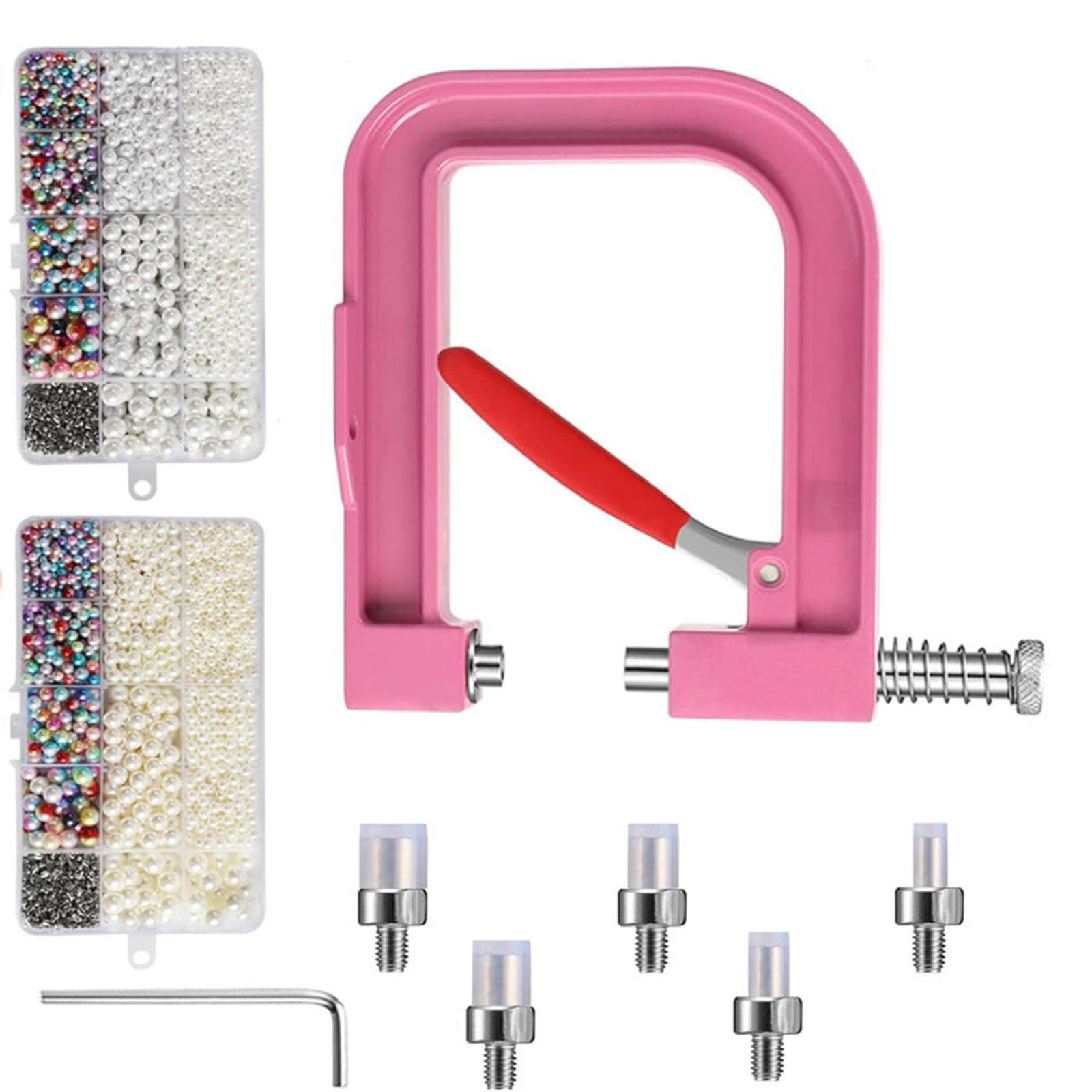 Shntig Manual Beads Press Tool Suitable for Various Decorative Materials Beads Craft Tool