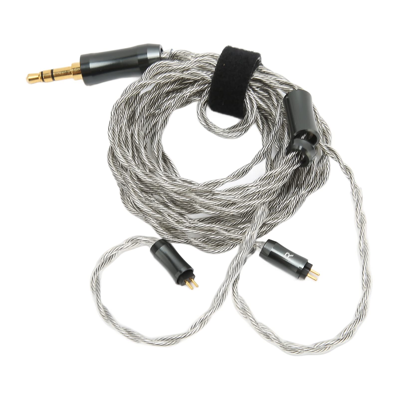 Cable de Repuesto para Auriculares, Cable de Actualización Equilibrado Chapado en Plata de 3,9 Pies para Reproductores de Música y Auriculares