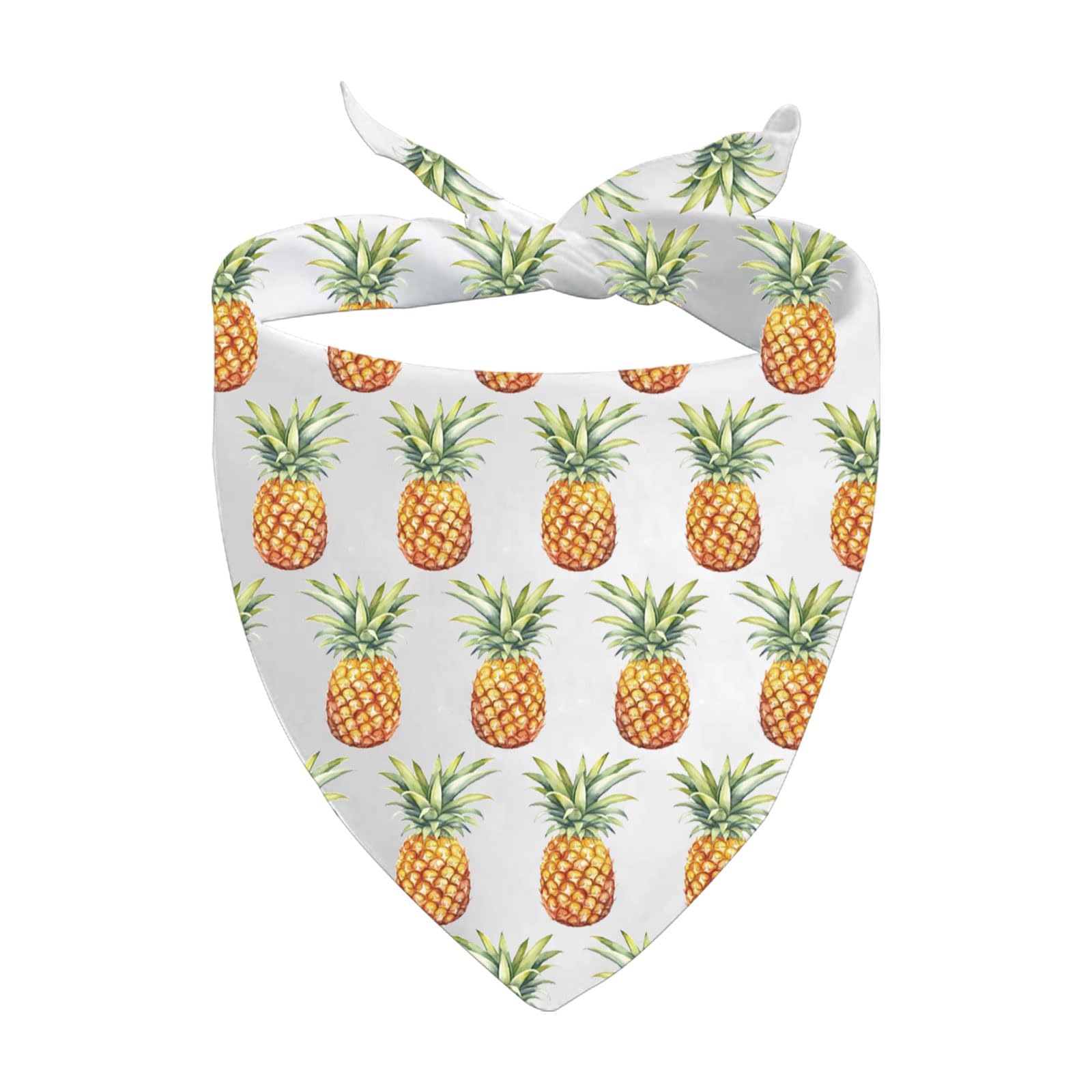 1 Piece Pineapple Inspired Dog Bandana Fruit Tie on Scarf Pineapple Lovers Gift (Pineapple D UK)