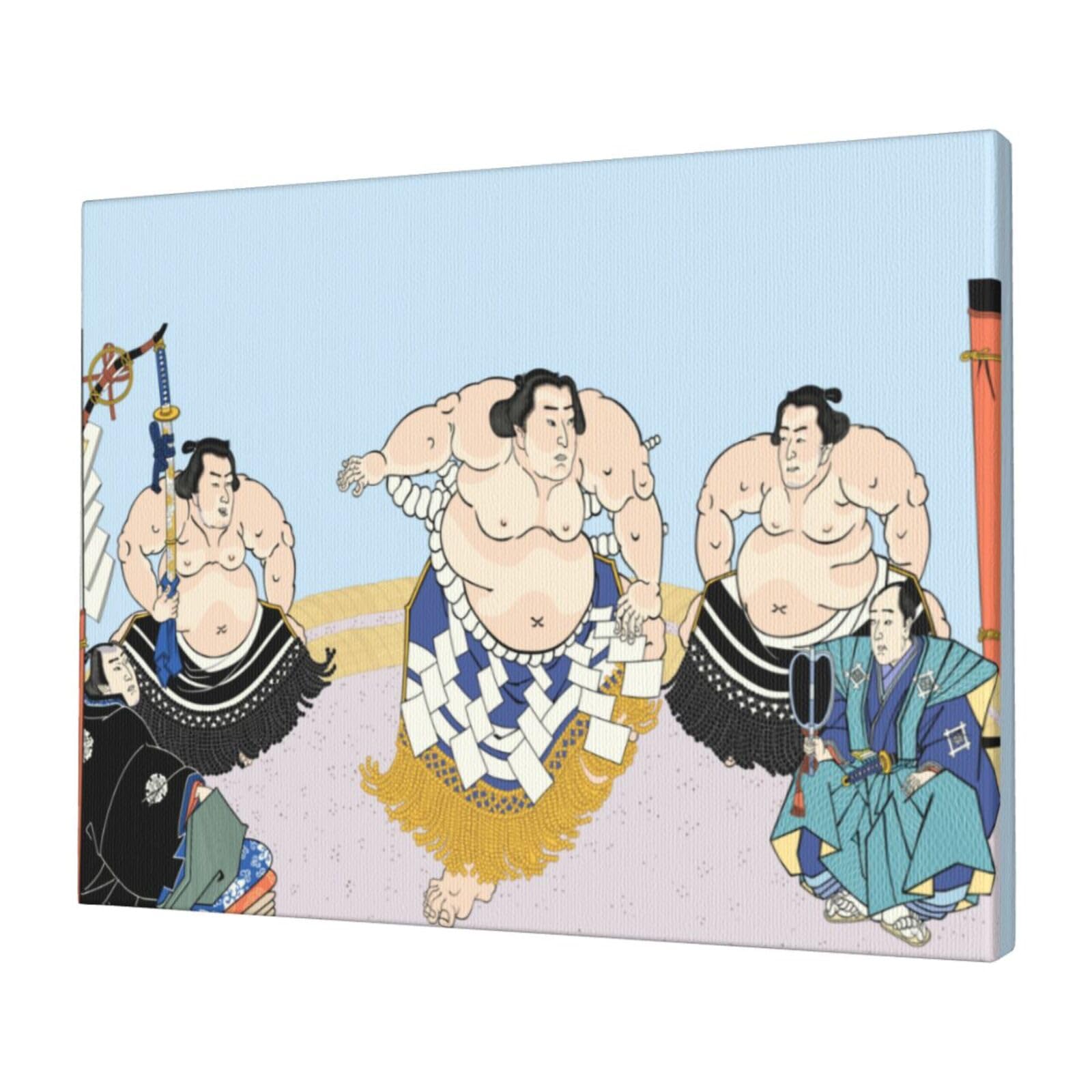 Amazon.co.jp: 相撲 大相撲 浮世絵 和風 アートポスター アートパネル 
