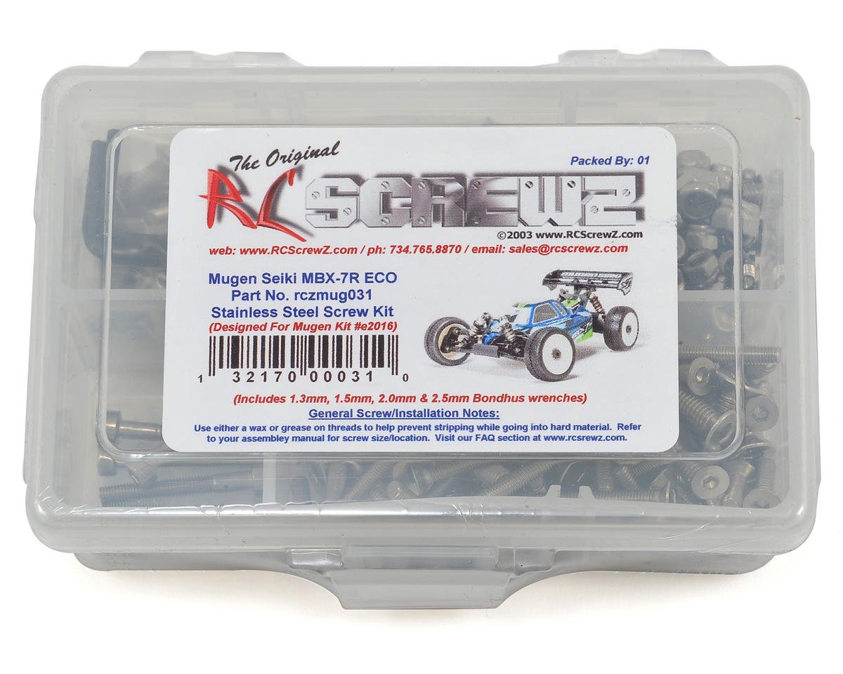 RC Screwz Mugen Seiki MBX-7R ECO Stainless Screw Kit