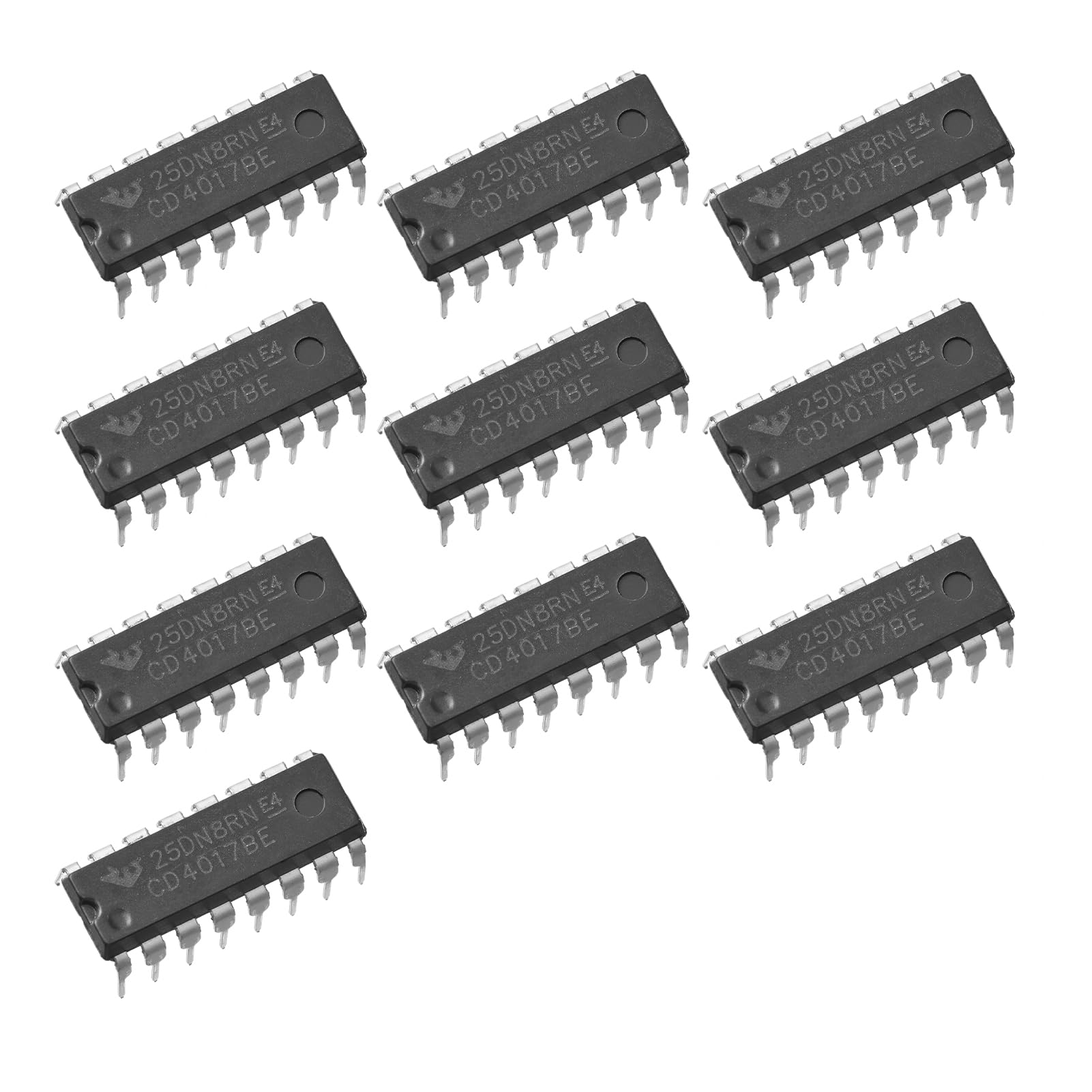 10 pezzi CD4017BE CD4017 4017 CMOS 10 Uscita decodificata Contatore Divisore Logica IC 3V a 15V, DIP-16.