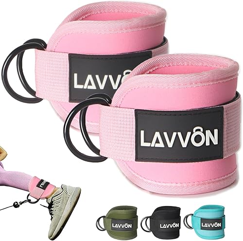 Miniatura 8 de Ankle Straps for Cable Machines Kickbacks - Adjustable Comfort Ankle Cable Attachments for Gym Ankle Cuff Cable Machine Glute Kickback Straps - Leg