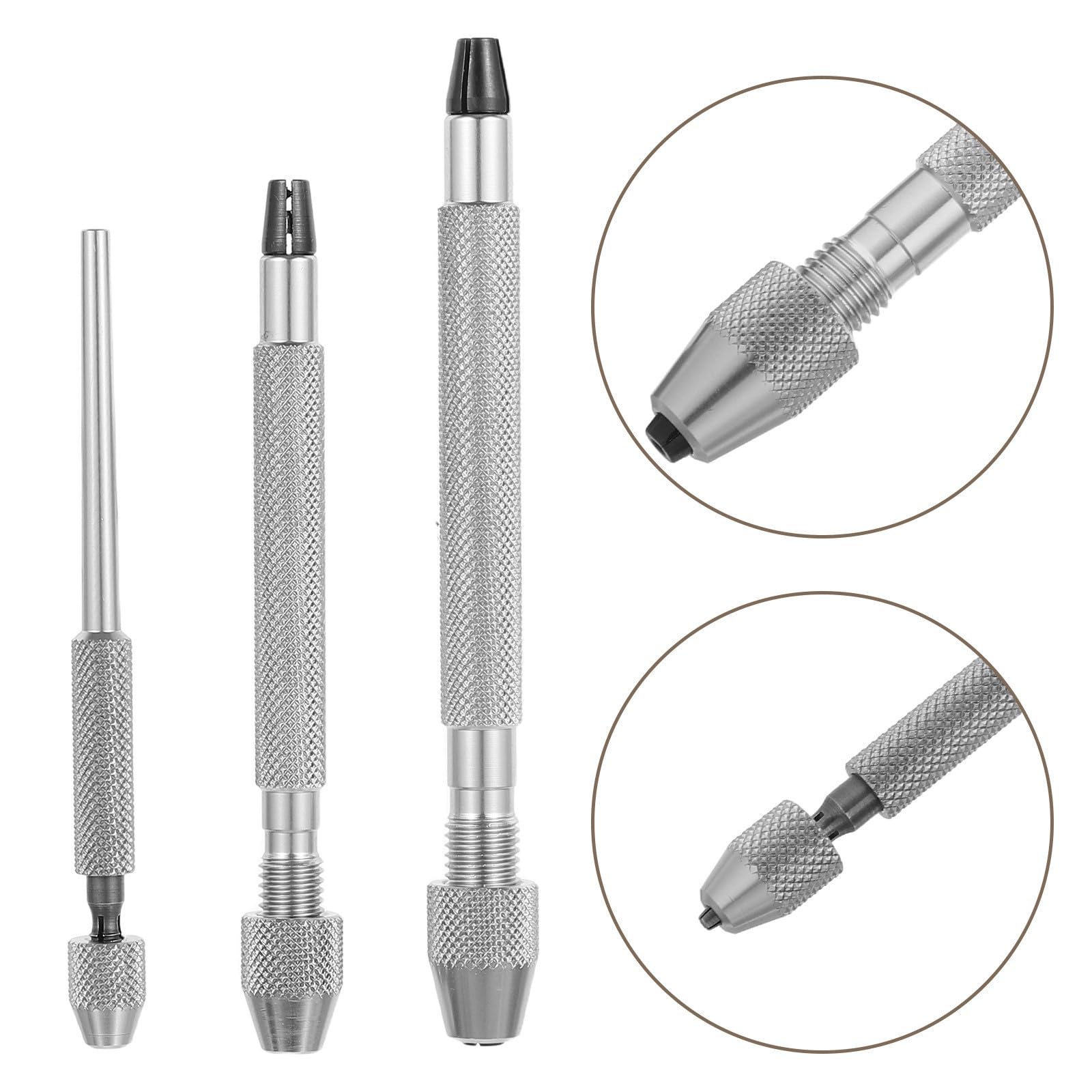 3 Piezas Taladro Manual Pasador de Aleación de Aluminio