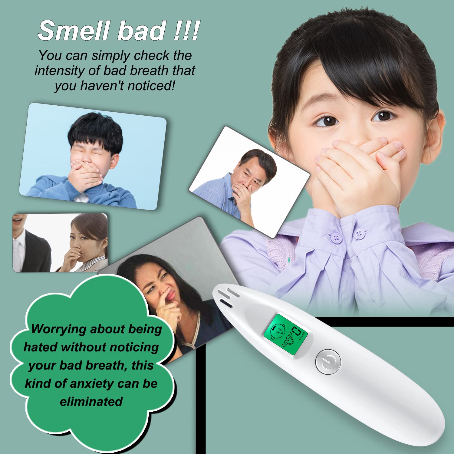 Bad Breath Detector, Rechargeable Breath Checker For Instant Oral Cavity Testing And Odor Analysis, Bad Breath Tester With Real-time Results, Bad - View #10