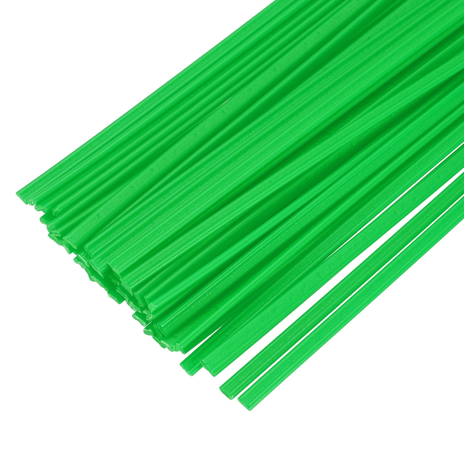 sourcing map 50pcs 8 Inch Plastic Welding Rods PE Welding Strips Welder Rods for Plastic Welder, Car Bumper, Kayak Repair, Green