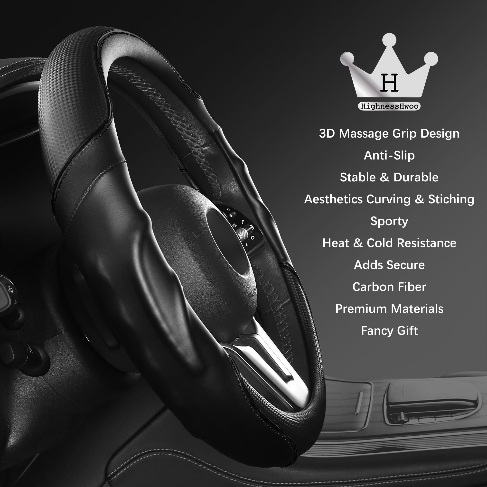 Auto Stuurhoes Antislip Ademend Microfiber Leer, voor BMW M Sport 1 Series E87 E81 E82 E88 120i 130i 120d X1 E84 Protector Trim Decoratie Accessoires