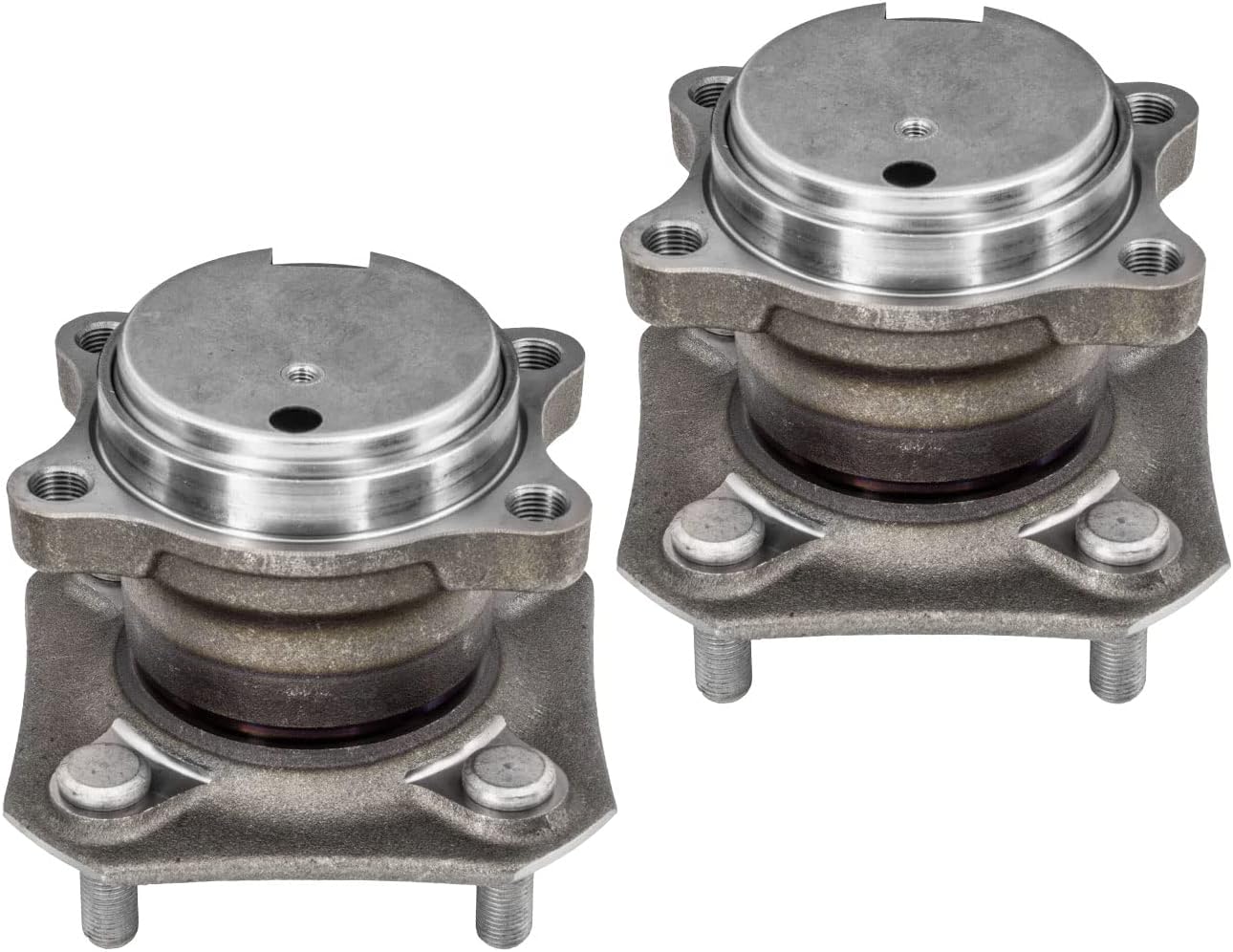 Rear Wheel Bearing Hub Assembly Fits 2007-2012 Nissan Sentra (2.0L Only, 4-Wheel ABS) Wheel Bearing w/4 Lugs Wheel Bearing Hub (2 Pack)-512384