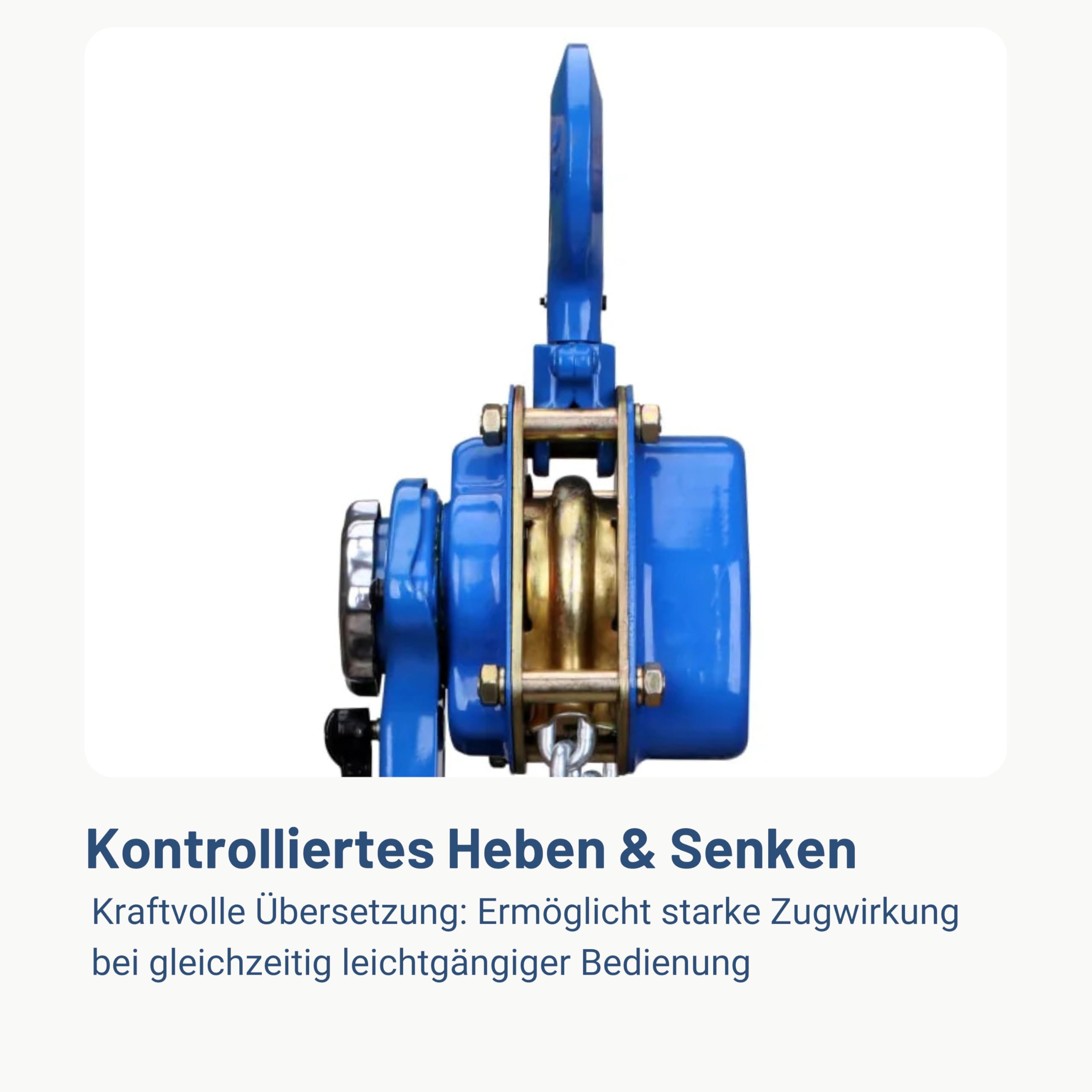 Pallit Kettenzug 1500 kg Ratschenzug 3 m Kettenlänge mechanischer Lastbremse CE-zertifiziert