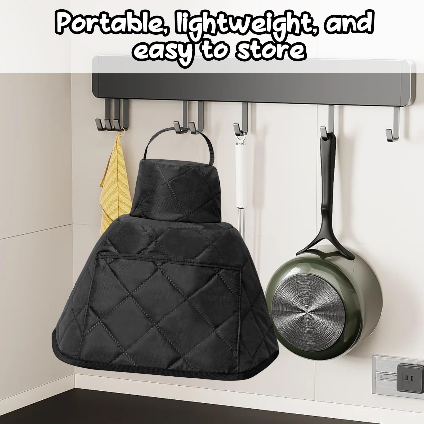 2-in-1 set: beschermhoes voor airfryer met kabelorganizer en 2-in-1 set: beschermhoes voor airfryer met kabelorganizer en