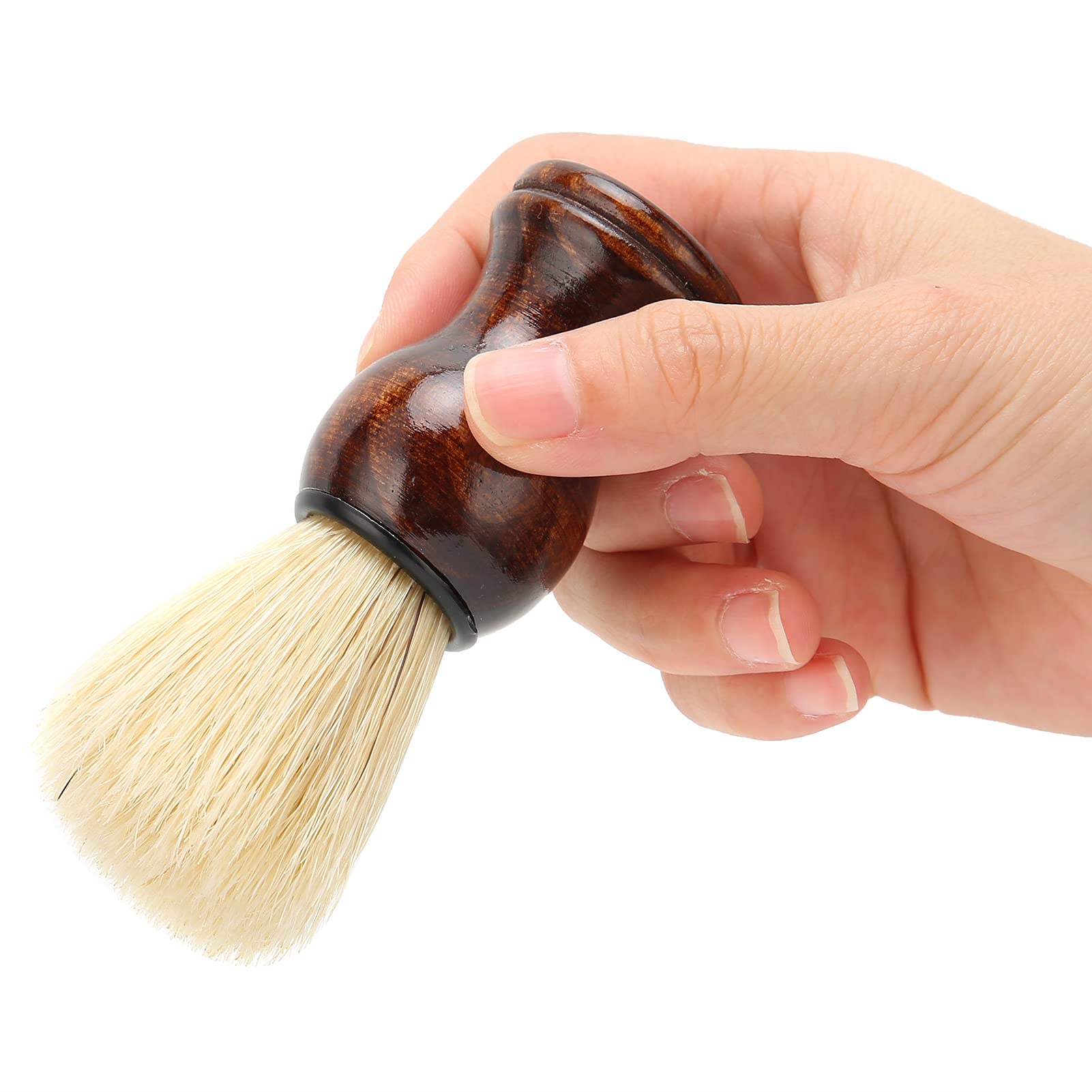 Brocha De Afeitar Para Hombres, Brocha De Afeitar Para Cabello Suave, Brocha De Espuma De Afeitar Para Peluquero, Mango De Madera, Afeitado De Barba, Brocha De Limpieza De Afeitado Húmedo