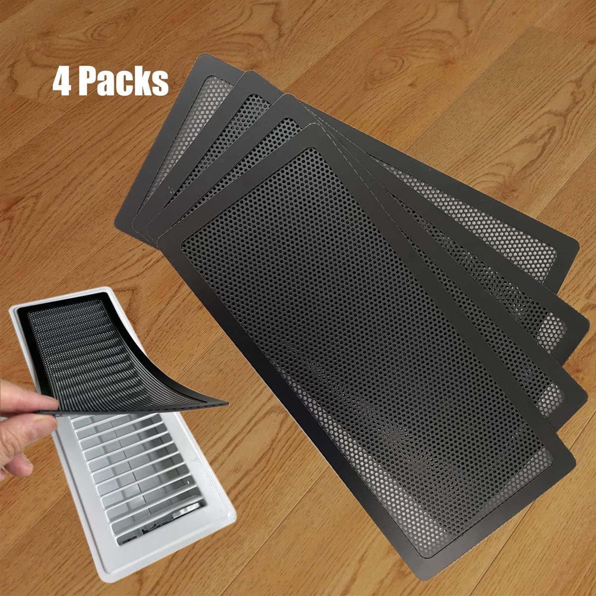 Floor Register Vent Cover 4"x10" Air Vent Screen Mesh Trap