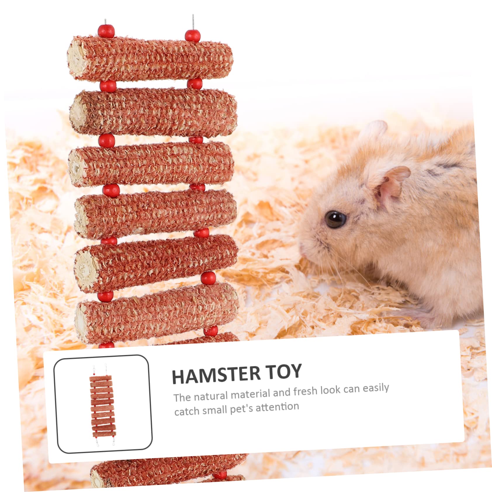 SUPVOX 3piezas Juguete De Masticación para Hámster y Chinchilla Puente De Maíz para Jugar y Esconderse Accesorio para Mascotas Pequeñas Suministros para Conejos y Roedores