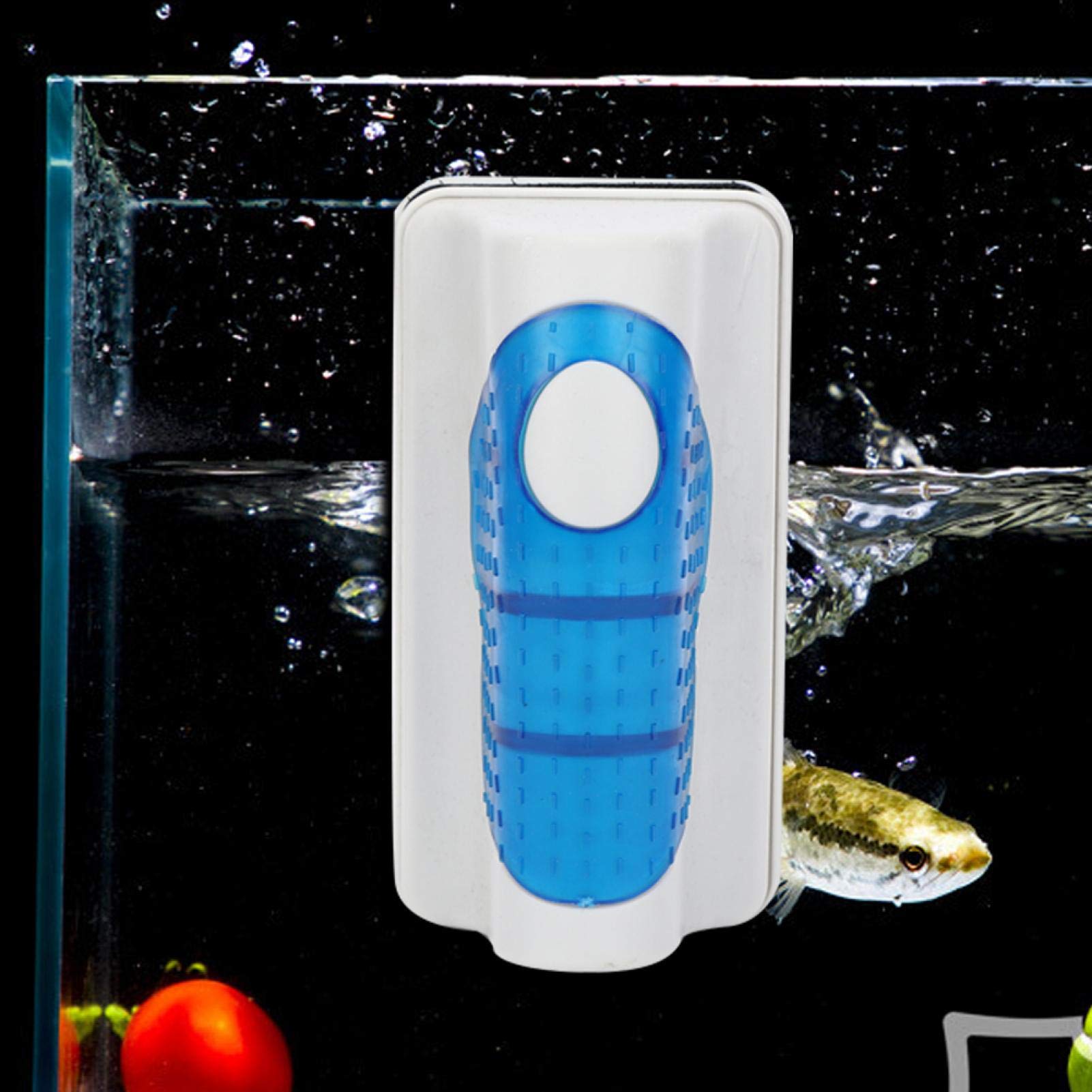 Raschietto per Acquario, detergente per lavavetri Magnetico per Vetro Detergente per Vetro a Doppio Lato per Acquario Detergente Magnetico per la Pulizia dell'acquario(XL)