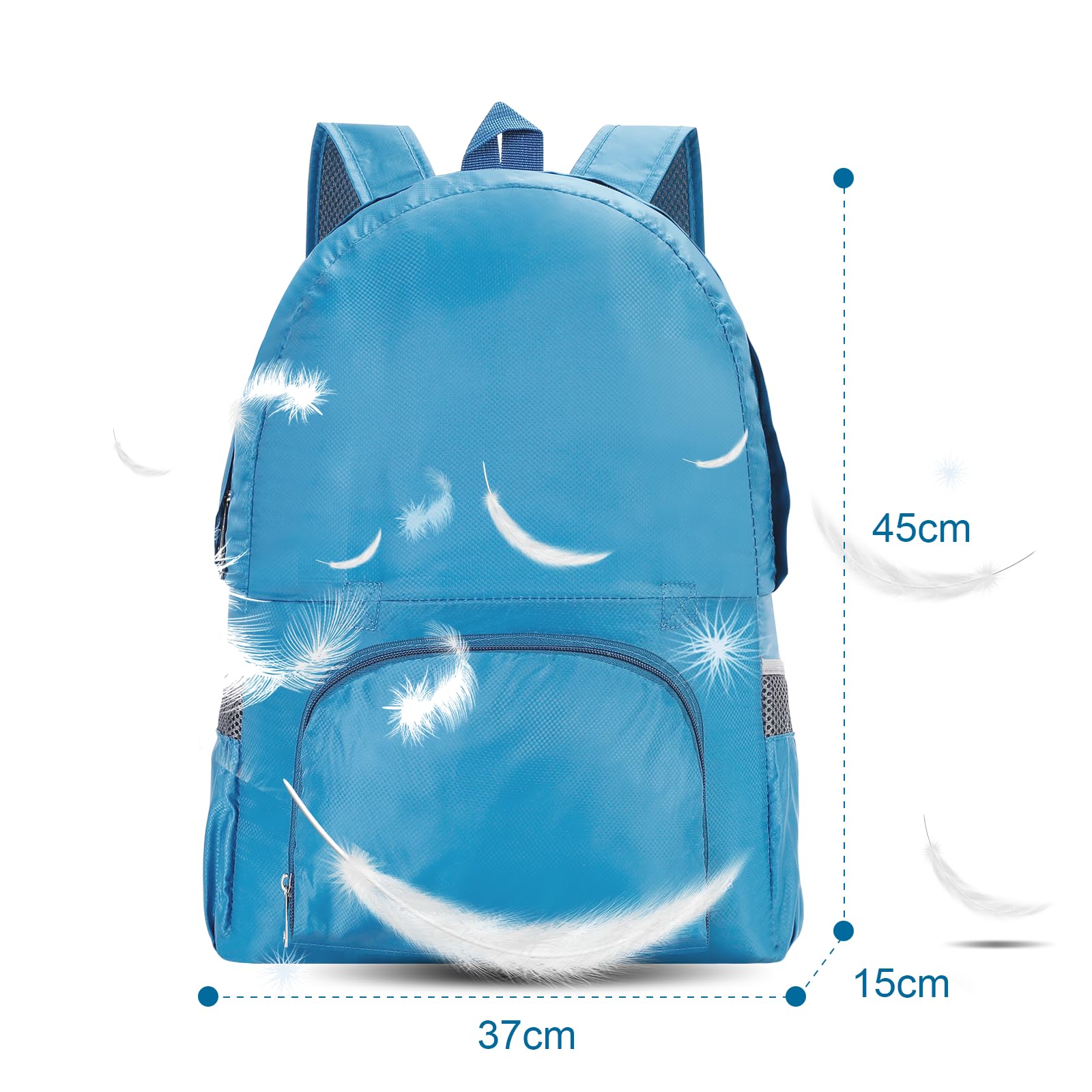 AiQInu Foldable Backpack, Ultra Light, Waterproof Hiking Backpack, Unisex Daypack, Outdoor for Sports Climbing, Camping - Image 3