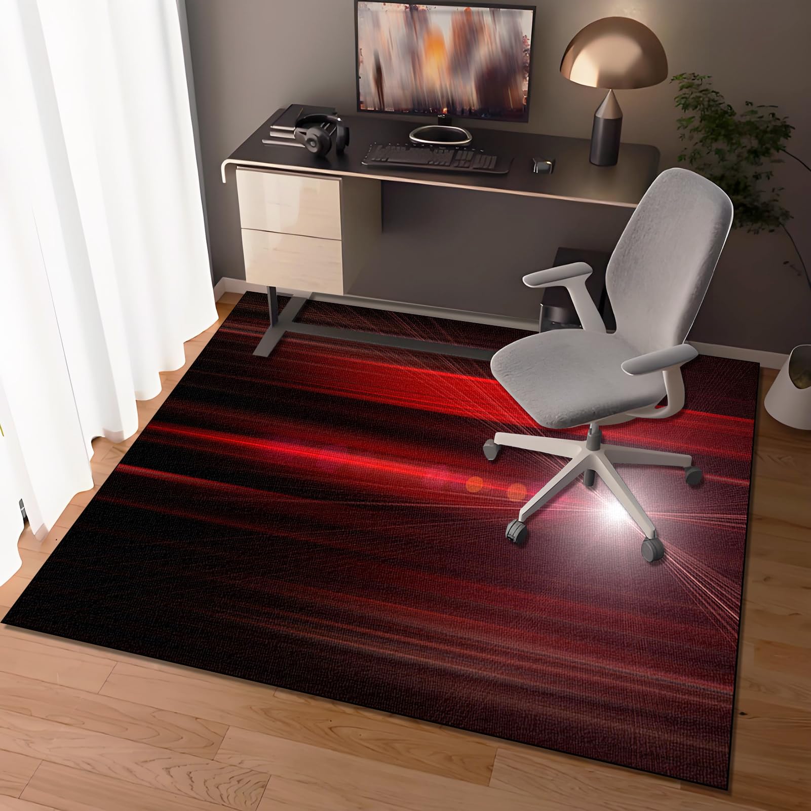 Alfombra Escritorio Suelo Antideslizante Protectora Suelo para Silla de Oficina, Alfombrilla para Silla para Suelos Duros Alfombra Silla Gaming Oficina Protectors Suelo Silla Ruedas 120 x 180 cm
