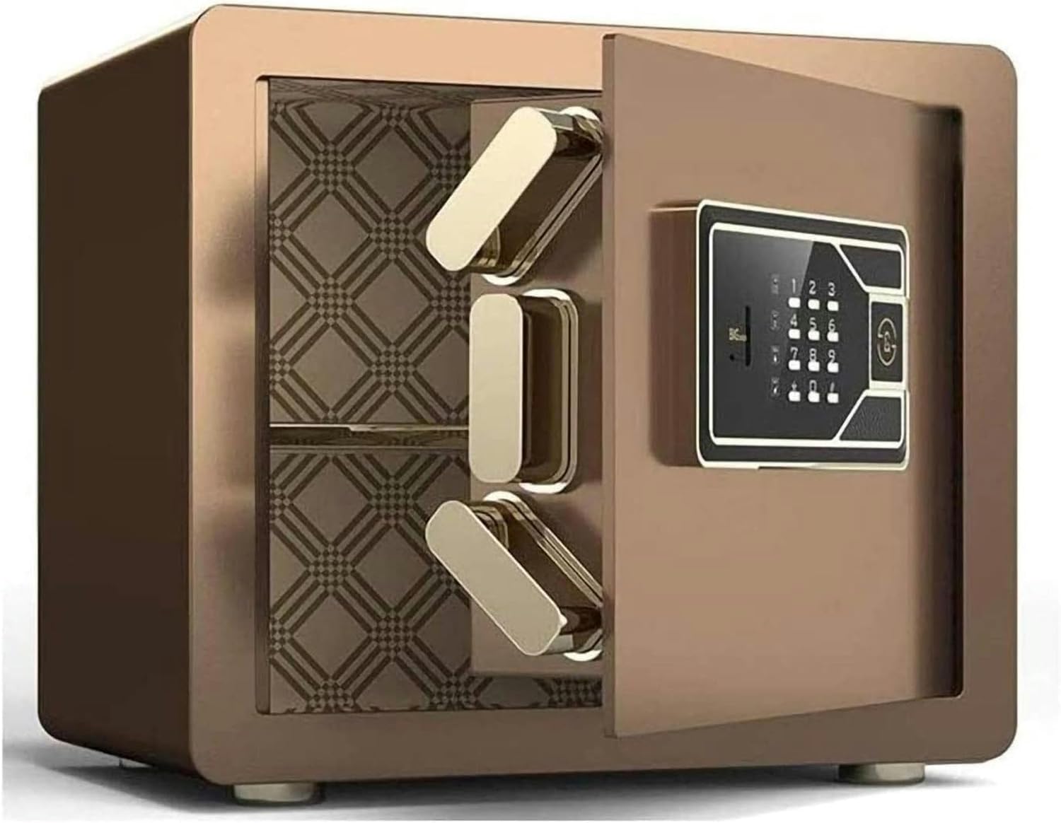 Safes for Home Digital Security Safe Box Wall Safe Lock Box Cash Strongbox Wall-in Style with Number Keys Emergency Lock Safe (Color : Black)