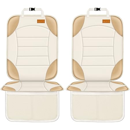 Lusso Gear Car Seat Protector, Thick Padding, 2 Mesh Storage