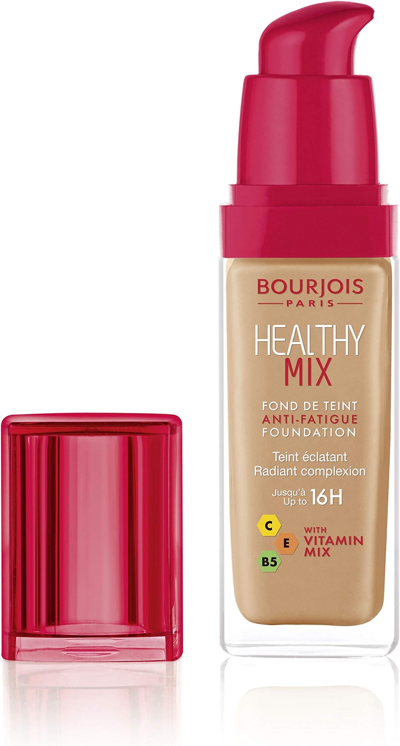 Bourjois Healthy Mix Anti-Fatigue Foundation. 57 Dark Tan, 30 ml - 1.0 fl oz