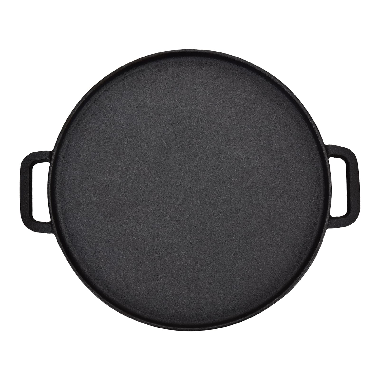 Bistecchiera in ghisa bifacciale antiaderente per interni ed esterni, cucina, picnic, barbecue, 30 cm