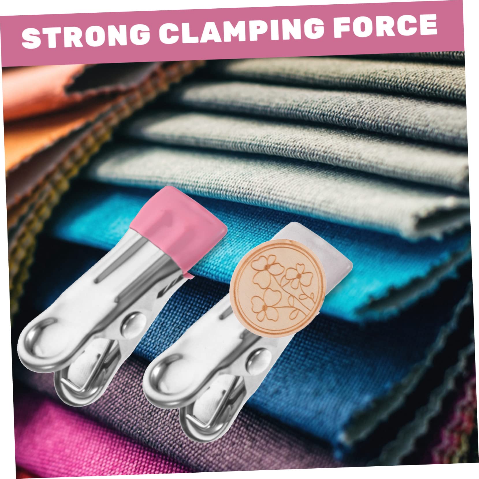 Alipis 4 Sätze Clips Nähen Snack-Clips Wäscheklammer Aus Metall Hochleistungsclip Kleiderklammern Für Den Haushalt Wäscheständer Mini-Chips Strandtuch-Clip Magnet Seitenclip Quilten