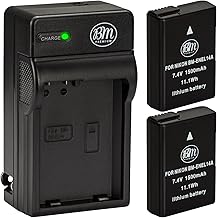 BM Premium Pack of 2 EN-EL14A Batteries and Charger for Nikon D3100, D3200, D3300, D3400, D3500, D5100, D5200, D5300, D5500, D5600, DF, Coolpix P7000, P7100, P7700 Digital SLR Cameras
