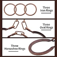 Vista 4 de Rompecabezas de acertijos mentales - Juego de rompecabezas de herradura de metal, desbloquea rompecabezas entrelazados, caja de mente, prueba