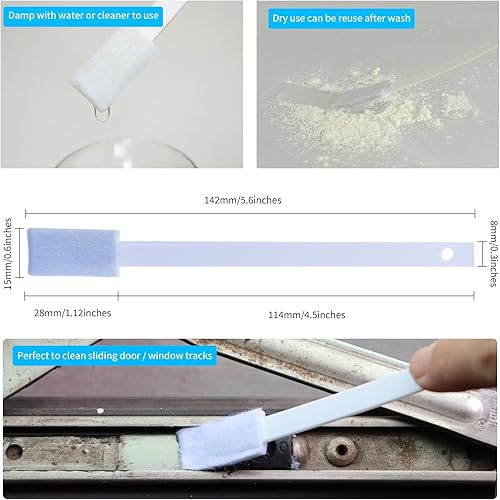 Miniatura 3 de Cepillo de limpieza de detalles desechable para espacios reducidos, juego de herramientas de limpieza de hendiduras de detalles, limpiador de
