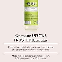 Vista 4 de Mrs. Meyer's - Detergente líquido para platos, aroma a verbena de limón, fórmula biodegradable, paquete de 3 unidades, 16 fl oz
