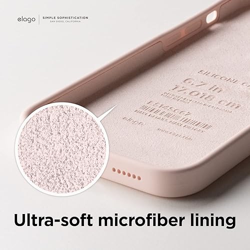 Miniatura 6 de elago Funda compatible con iPhone 14, de silicona líquida, funda protectora de cuerpo completo, a prueba de golpes, diseño delgado, forro de