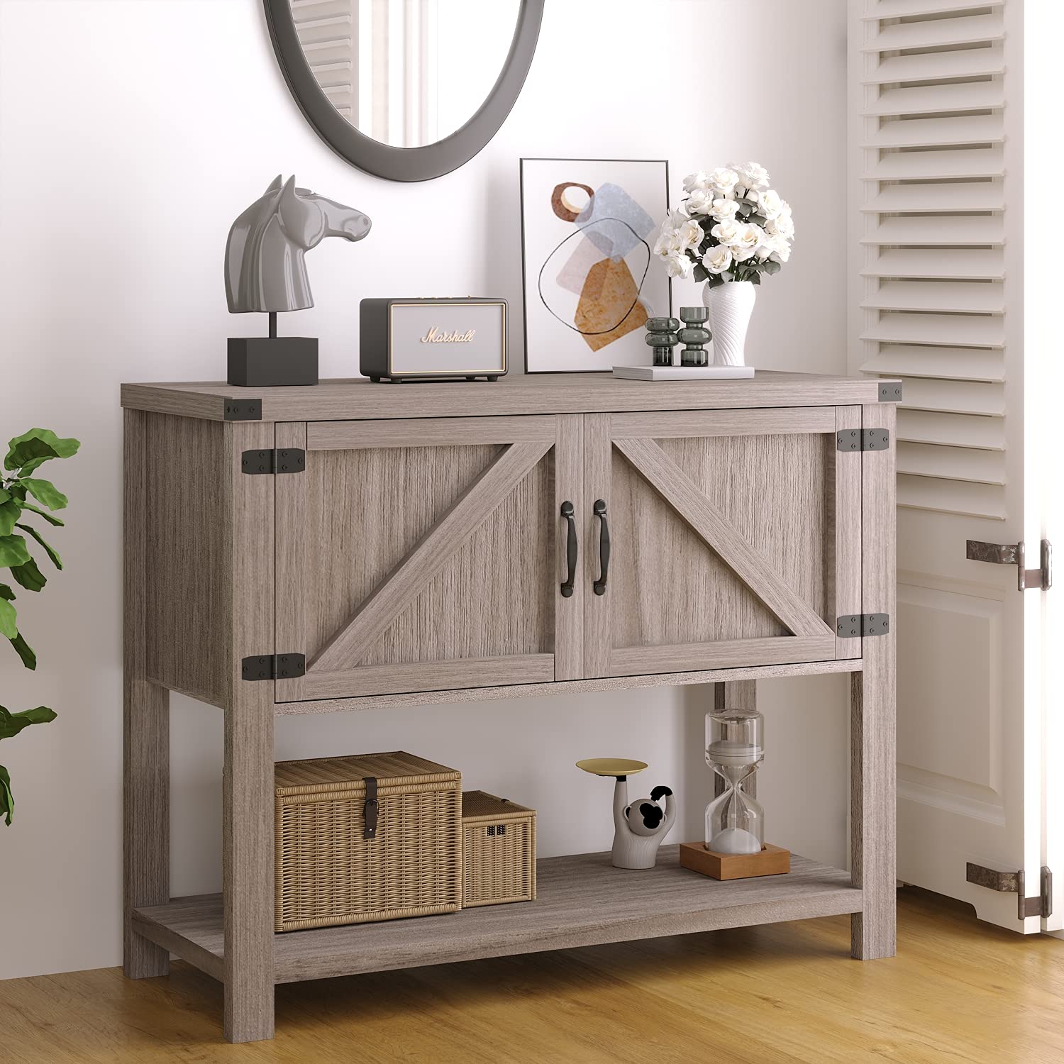 Farmhouse Buffets & Sideboards, Kitchen Buffet Storage Accent
