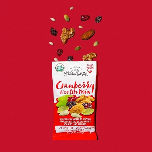 Miniatura 6 de Natures Garden Cranberry Health Mix, bolsas de porción individual, 8.4 onzas (1.2 onzas x 7 unidades)