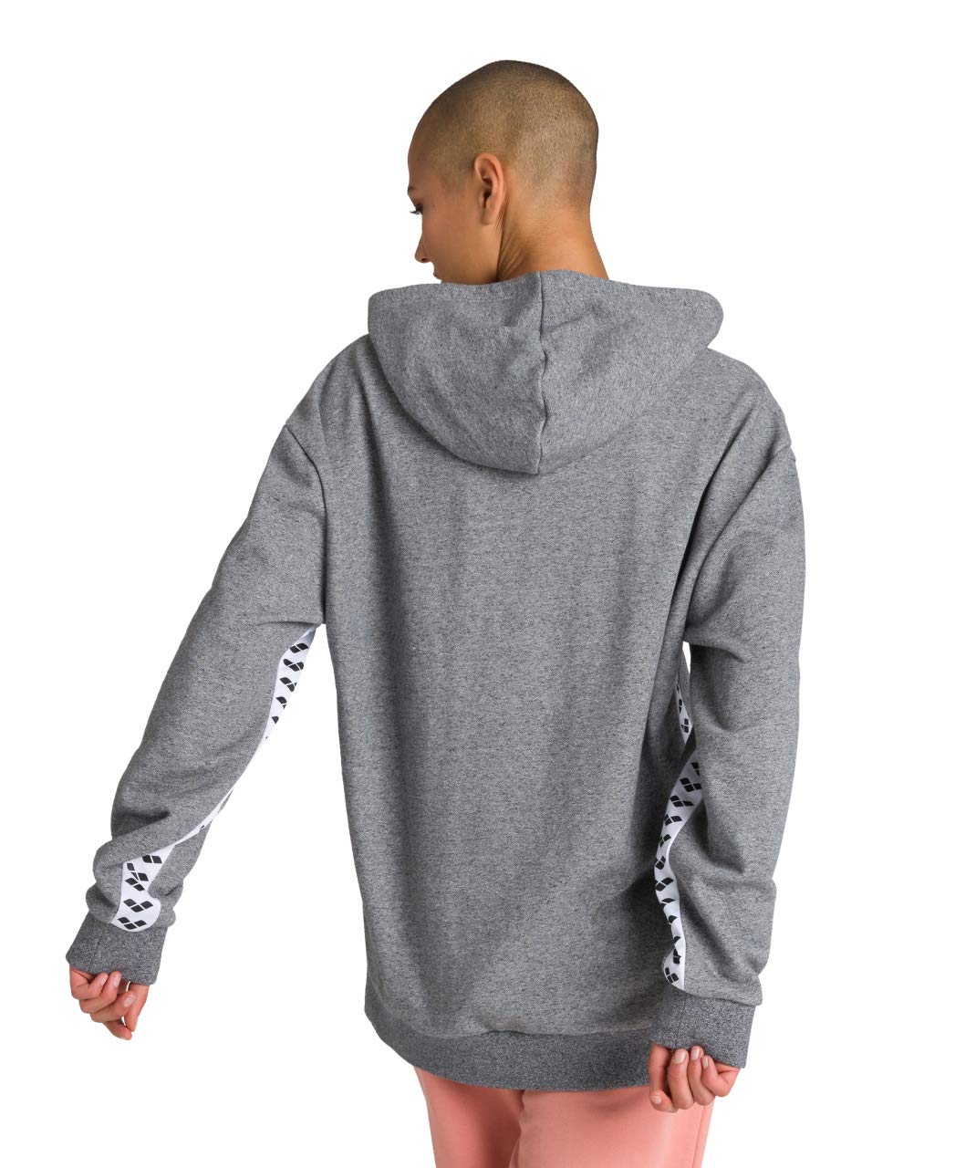 Arena Felpa Oversize Sweat Team, Nero-Bianco-Nero, L
