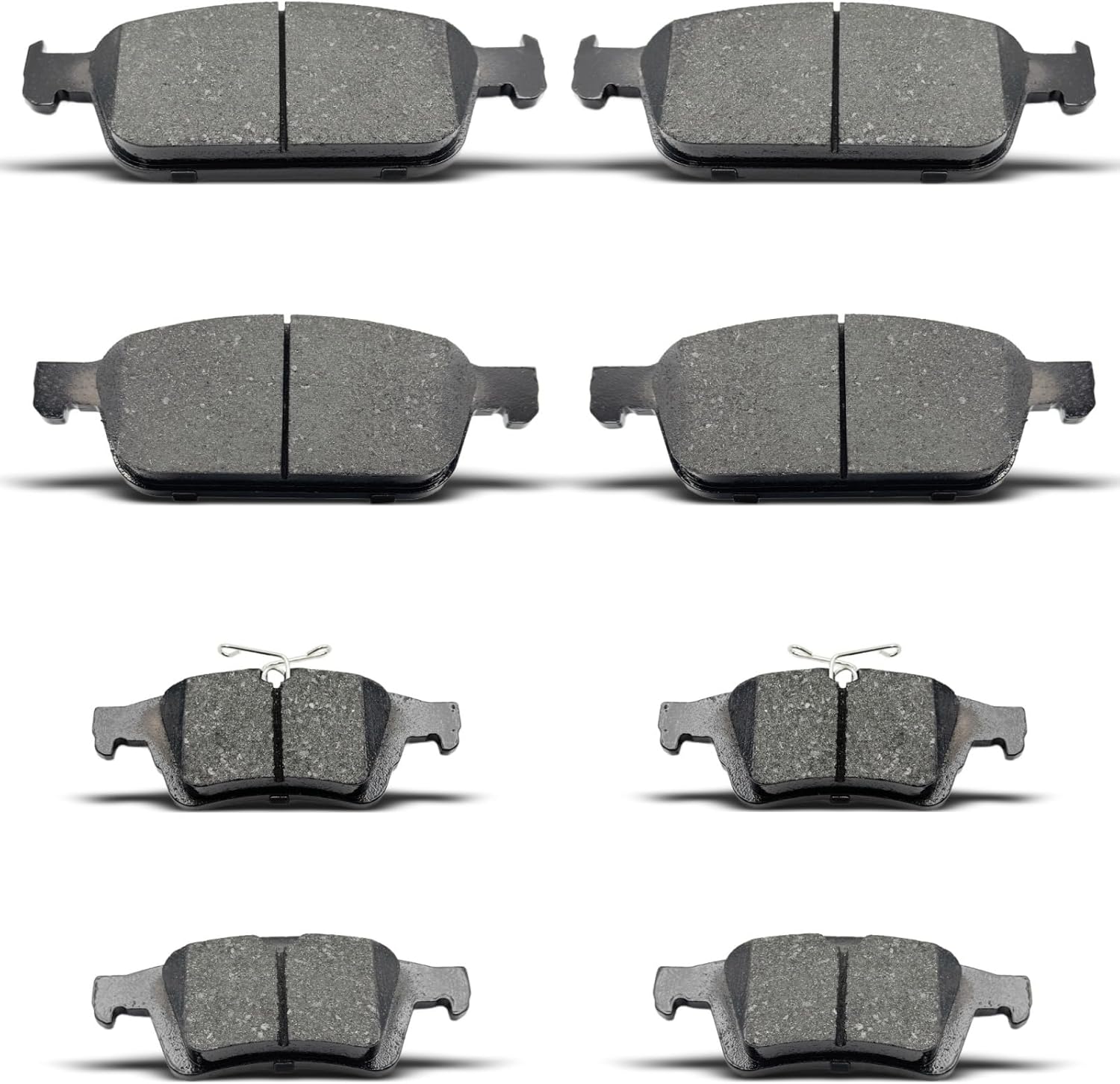 8Pcs Front Rear Brake Pads Set Fit For Ford For Escape 2013-2016, For Ford For Transit Connect 2014-2019