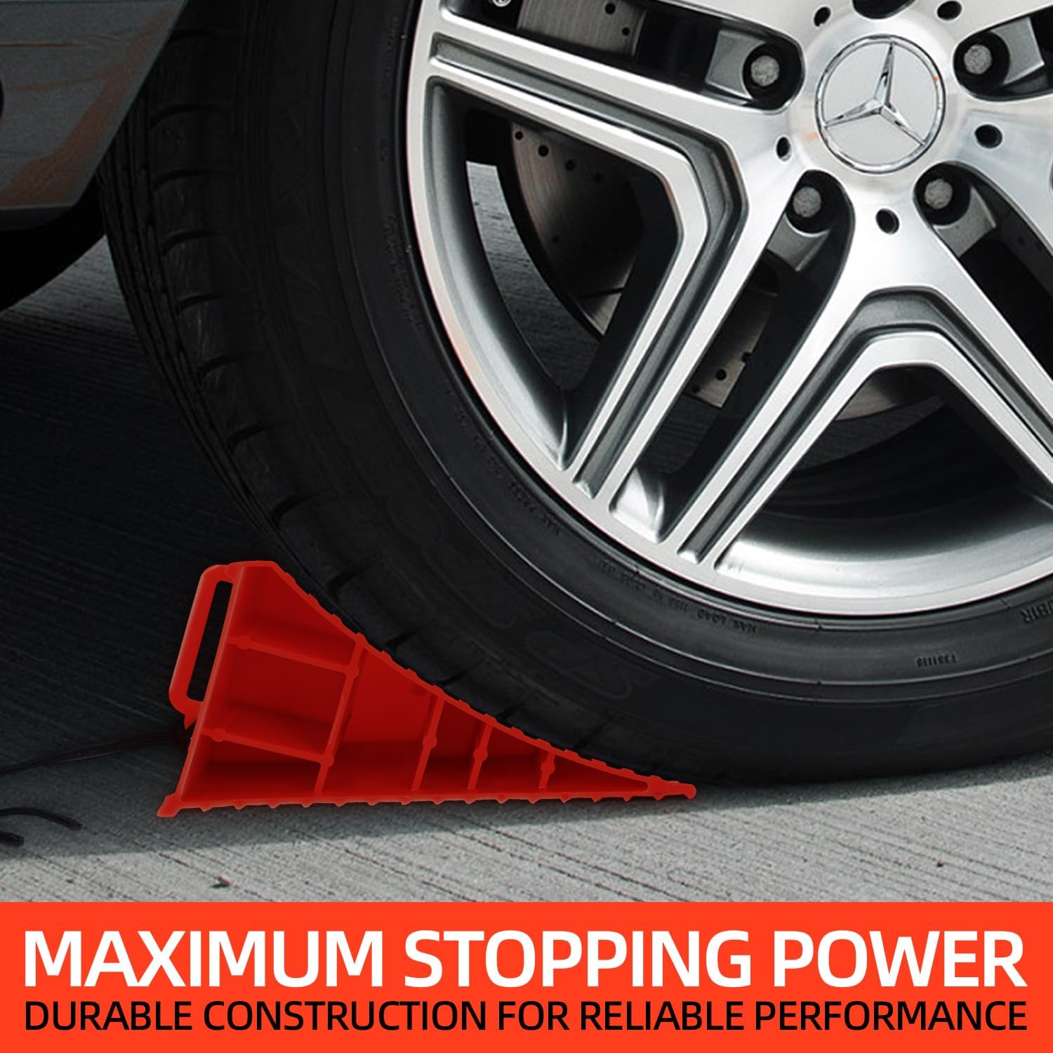 Snapklik.com : Homeon Wheels RV Camper Large Red 4 Pack Wheel Chocks