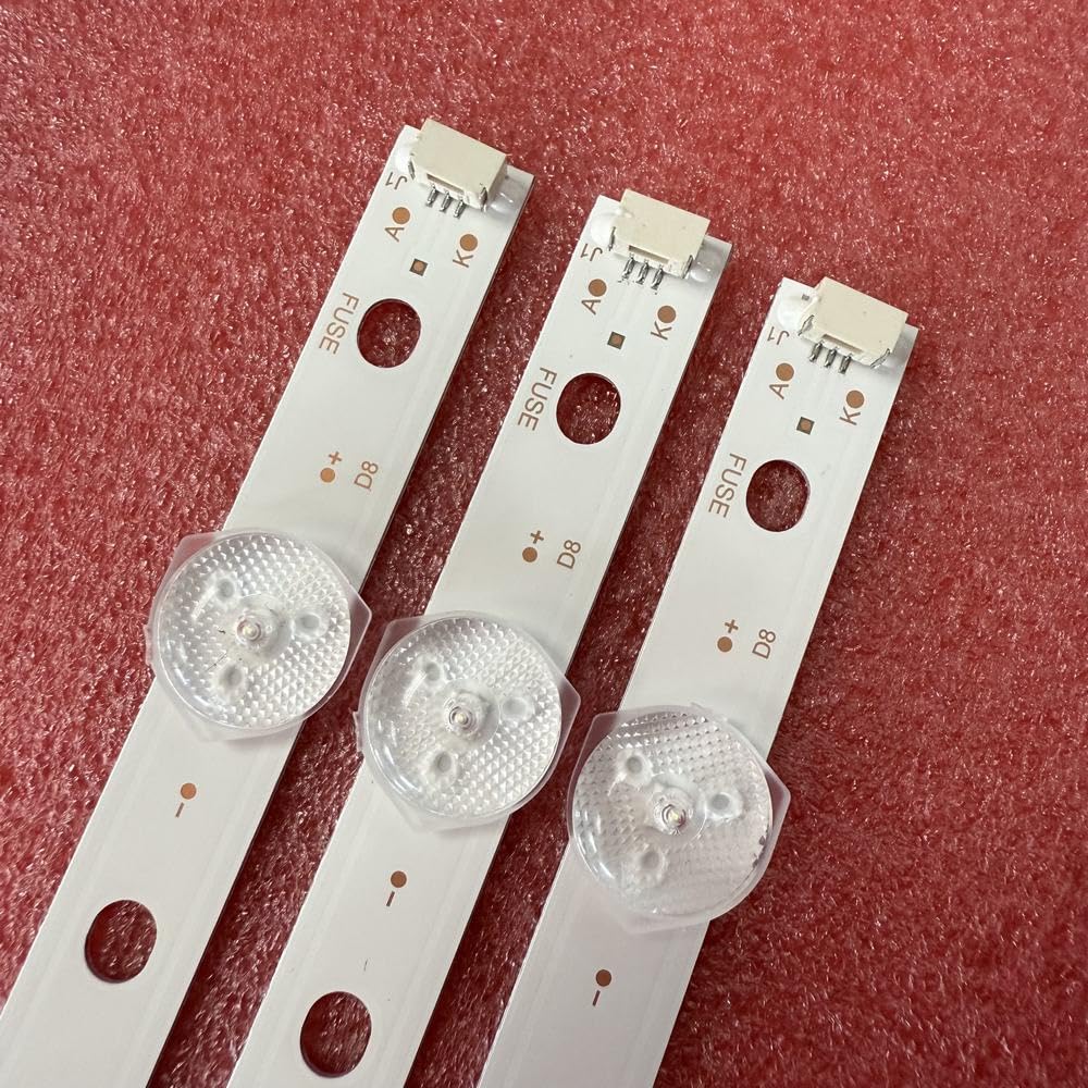 Tira De LED 8LED Compatible Fit For Samsung UE43J5202AU UE43J5272AU UN43J5202 UE43J5202 UE43J5272 UN43J5202AG UN43J5202AF GC43D08-ZC22AG-13 14(6 PCS for 2 TV)
