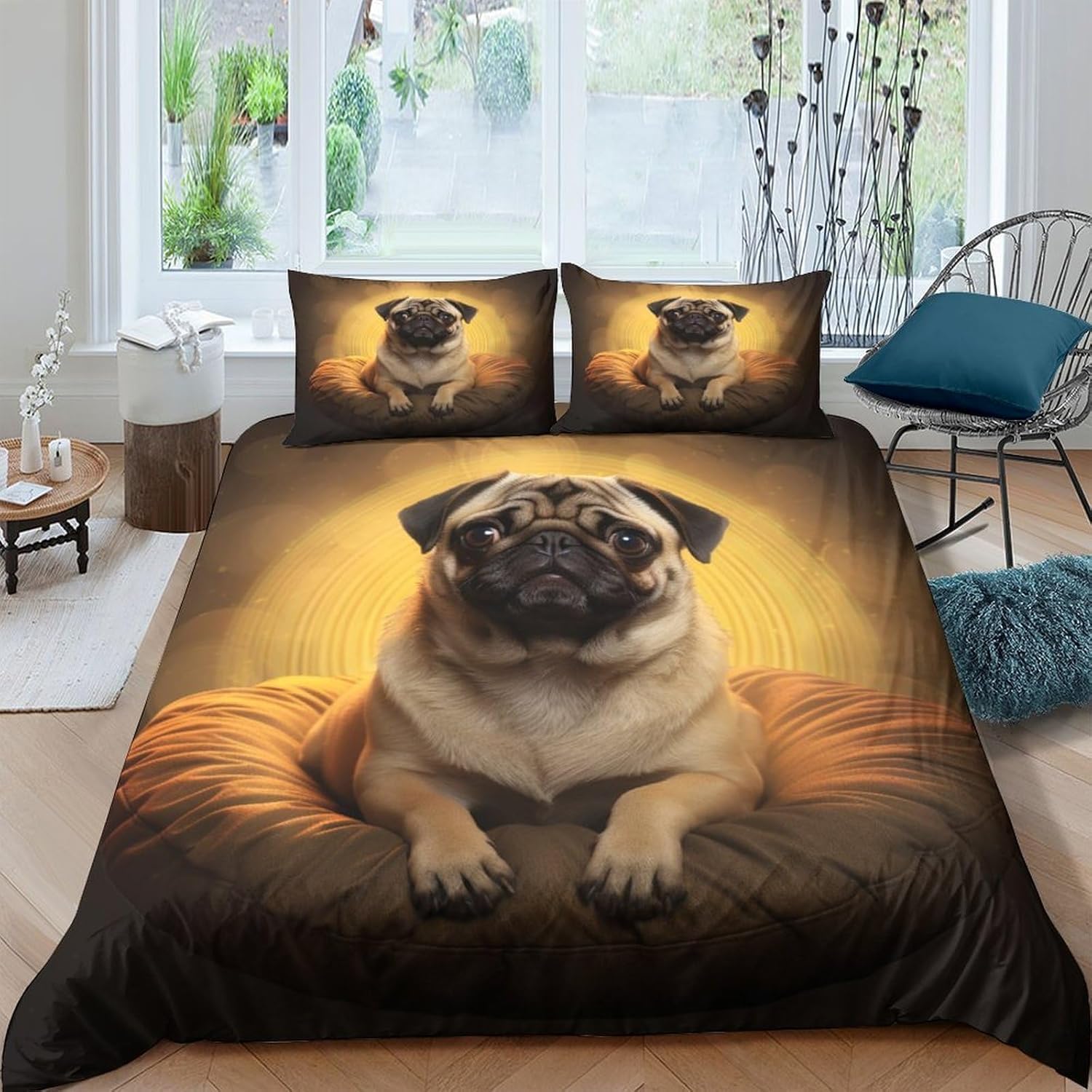 Housse de couette chien 240x220 cm, le cadeau parfait pour les passionnés d'animaux