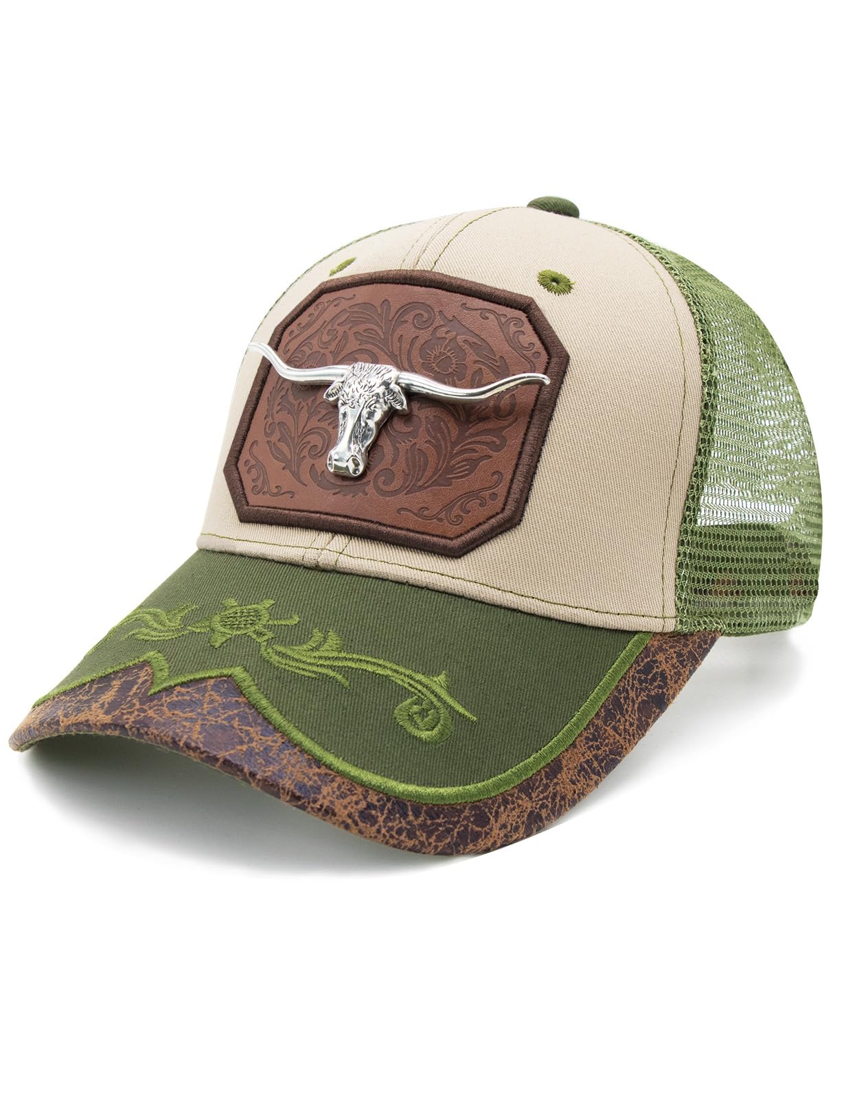 URAMAN Cowboy Trucker Hats for Women Men Western Cowgirl Cute Baseball Cap