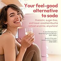 Vista 6 de TEAZEN Té de mango y guayaba y kombucha, mezcla de bebida hidratante, sin azúcar, probióticos vivos y prebióticos, 30 palitos, 5.29 onzas