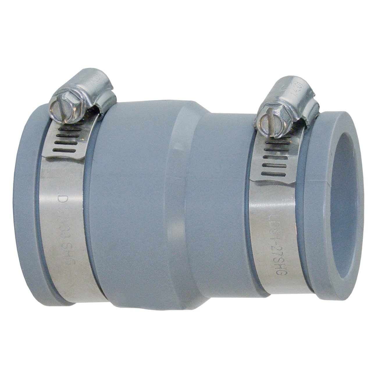 First Plast - Raccord d'adaptation multi-​matériaux PVC Ø58/​50 à Ø38/​30 mm - Accessoire de plomberie