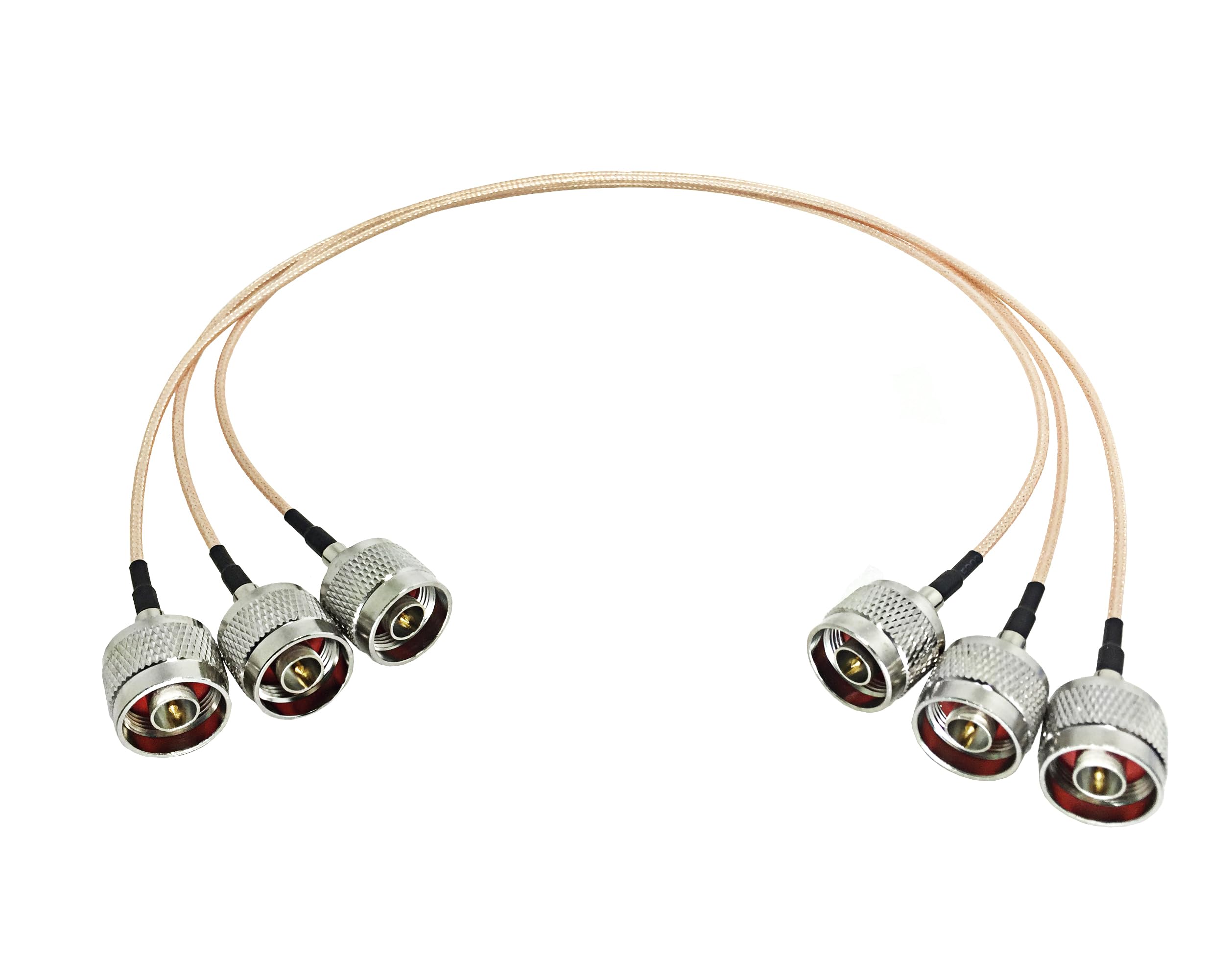 Câble d'extension d'antenne WiFi N mâle à N mâle, 3 pièces, for Coaxial RG316, Options 1 pied/2 pieds/4 pieds/6 pieds(6ft)