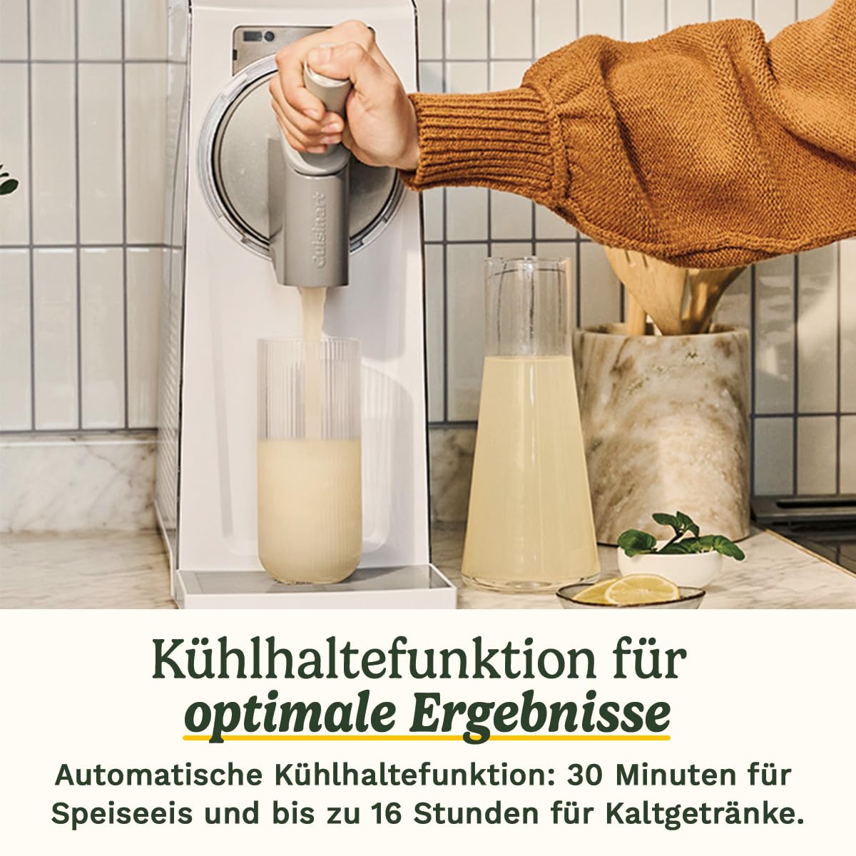 Cuisinart Frost Fusion – Gefrorene Getränke und Softeis in einem Gerät | 6 Voreinstellungen | Slushies, Frozen Cocktails, Frappés, Gefrorener Wein, Sorbet und Softeis | Fertig in 30 Minuten