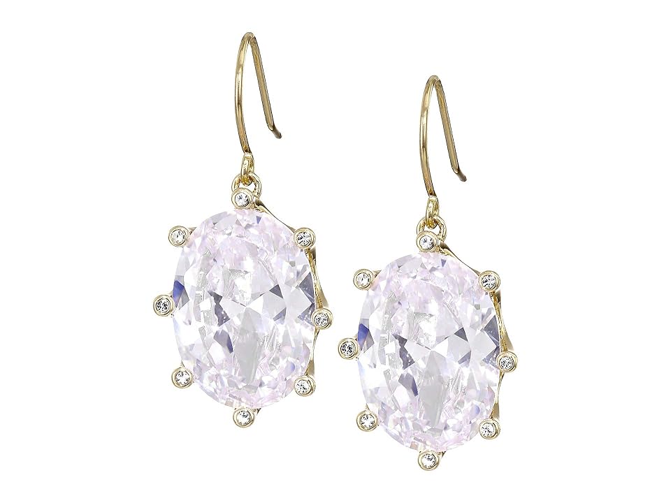 

Kate Spade New York Shine On Oval Drop Earrings (Clear/Gold) Earring