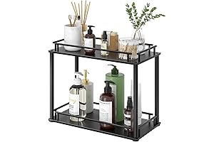 G.a HOMEFAVOR 2 Tier Standing Rack: Maximize Space in Style