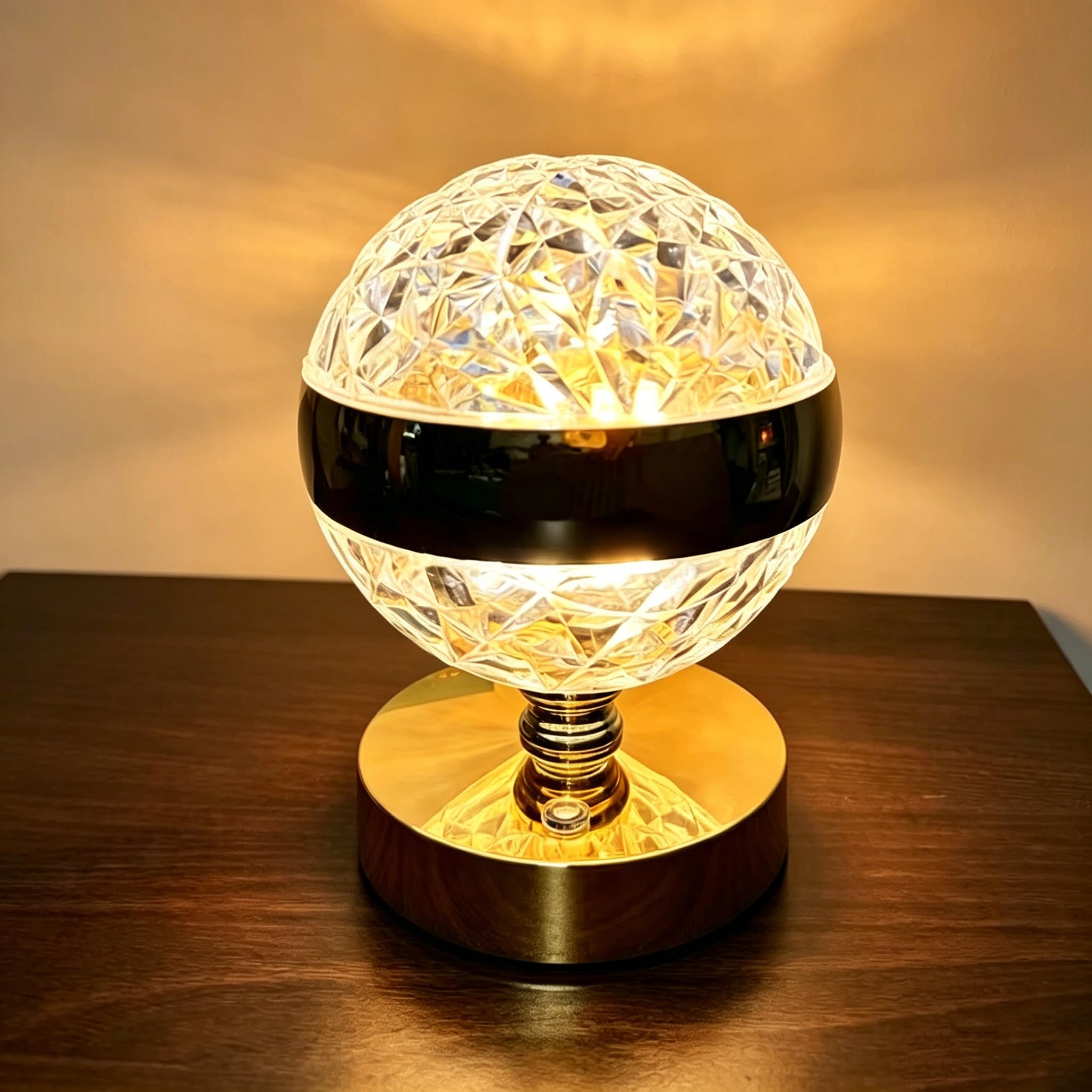 Maimeili Diamond Crystal Table Lamp Stepless Dimmable Desk Lamp — image 1