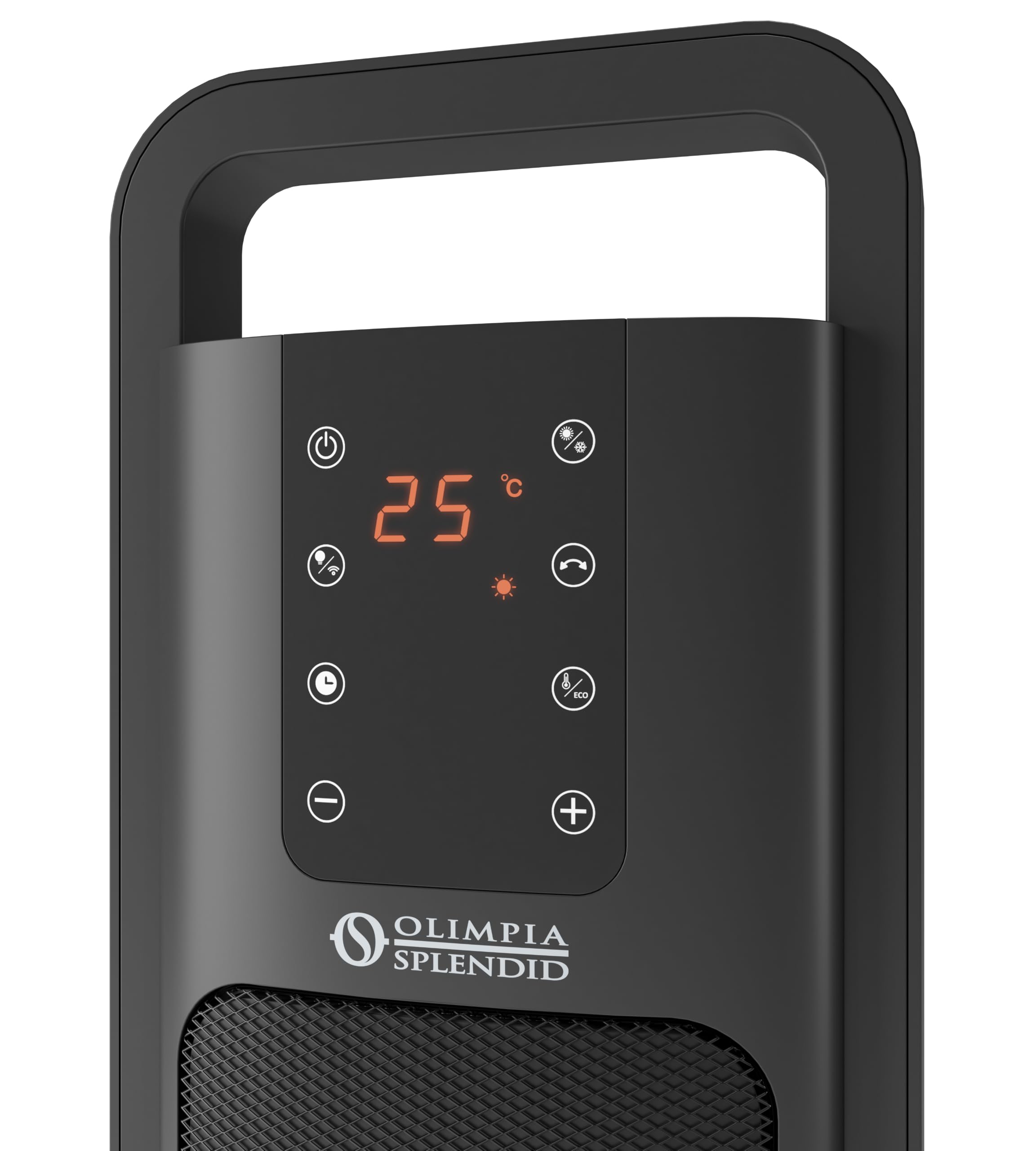 Olimpia Splendid Caldo Line NW - Calefactor Cerámico Oscilante de 2000 W con WiFi, Modo Eco, Función Antihielo y Filtro Antipolvo, para Estancias de hasta 60 m³