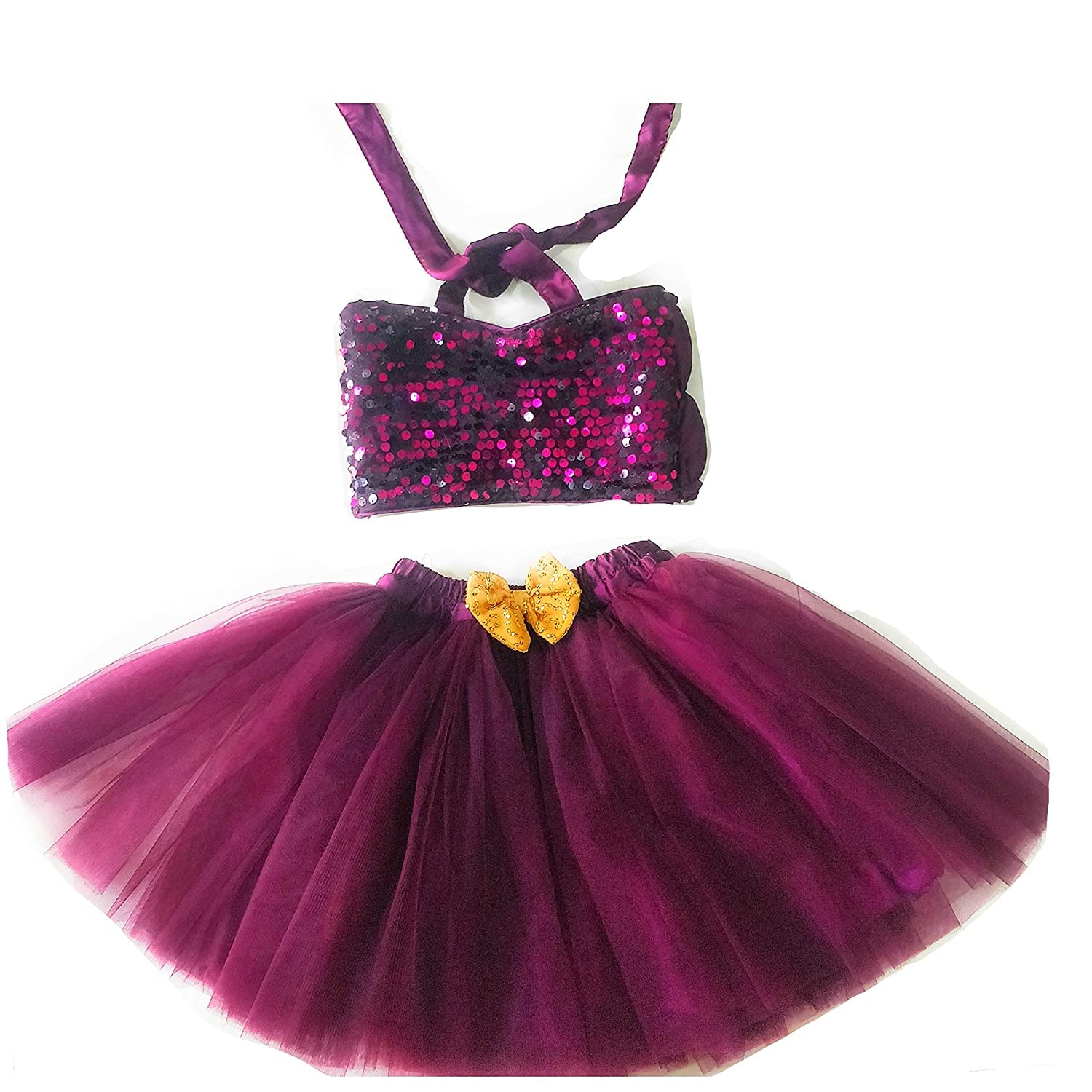 New Born Baby Tutu Crop Top Skirt Dress with Hairband