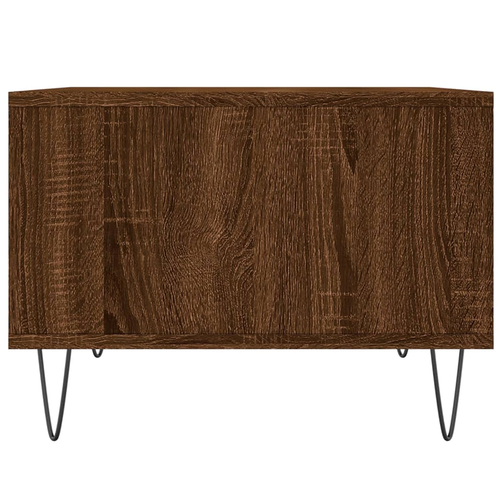 Homgoday Tavolino da caffè in rovere marrone, 60 x 50 x 36,5 cm, in legno ingegnerizzato, tavolino da tè per soggiorno, sala d'accoglienza degli ospiti, camera da letto e ufficio, tipo 1